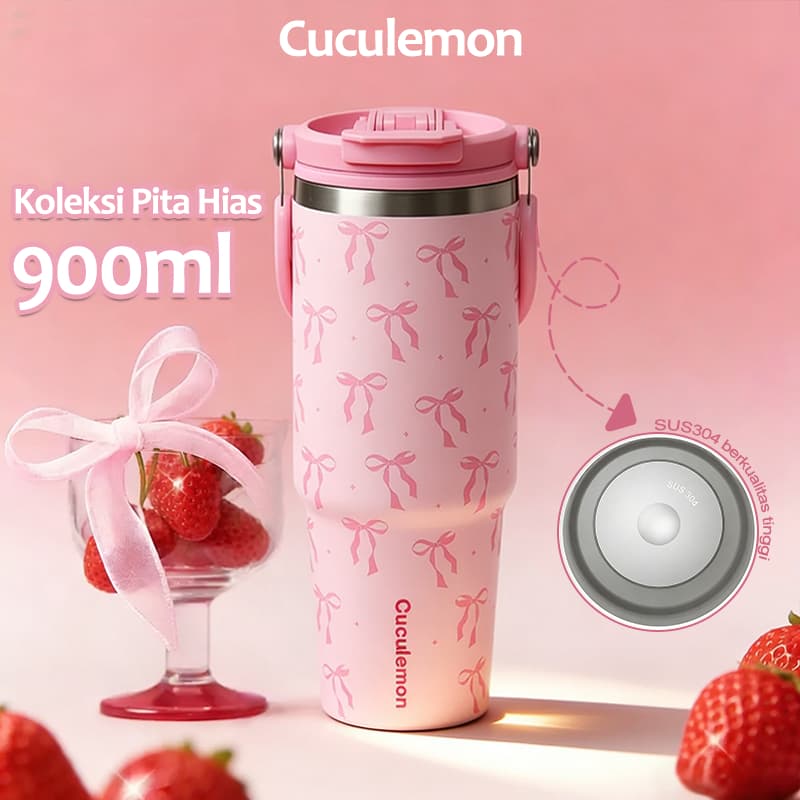 Cuculemon Tumbler 900ML Kupu-Kupu Insulated