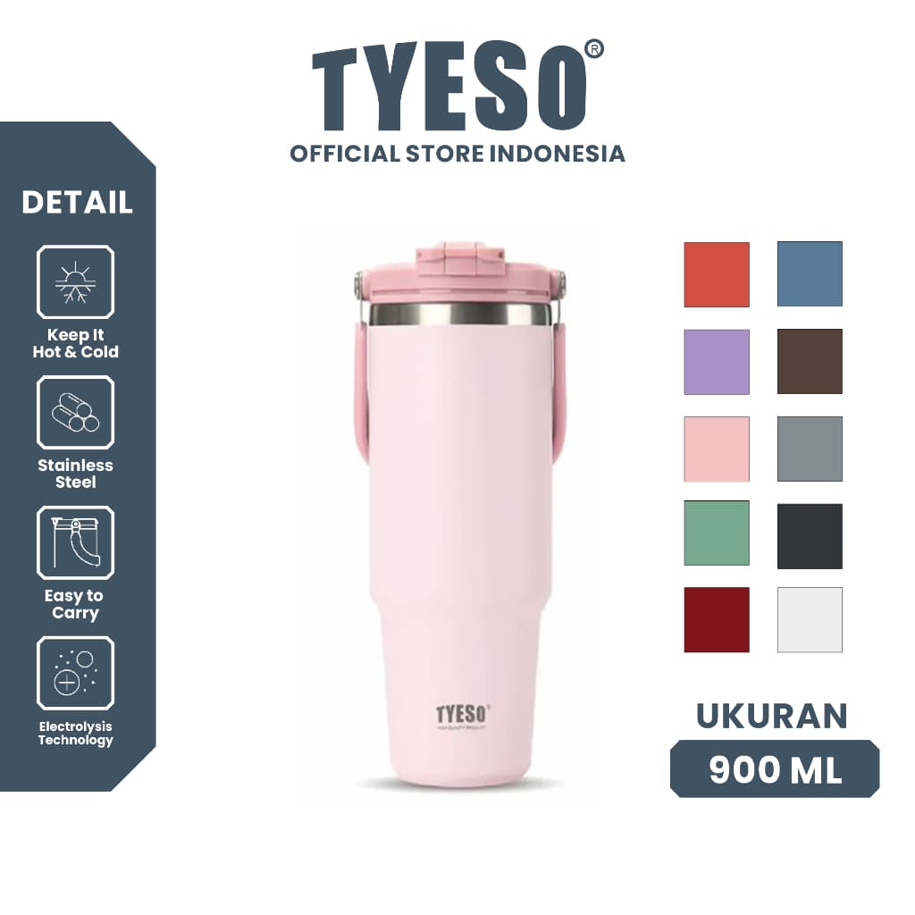 [NEW PRODUCT] Tyeso Roam Tumbler Portable 900 ml TS-01024 Double Vacuum Insulated Stainless Steel